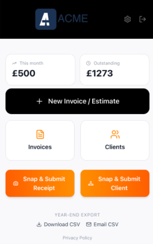 Tradeinvoicer app